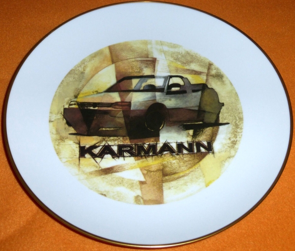Volkswagen Karmann Rabbit Convertible Fuerstenberg Porcelainplate 1993 (1899)